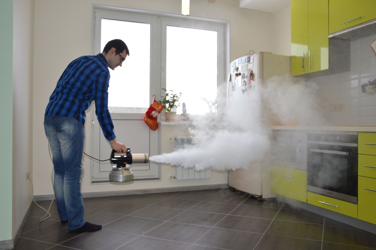 Устранение неприятных запахов с помощью тумана - СЭС Щелково
